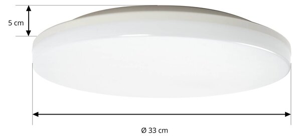 Lampa sufitowa LED Artin PRIOS, biały / opal, łazienka, tworzywo sztuczne, nowoczesny