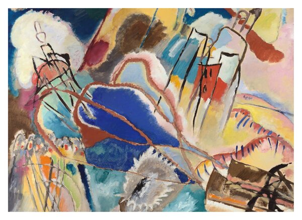 Obraz na szkle - Vasily Kandinsky, Improvisation No. 30 (Cannons), reprodukcje (70x50 cm)