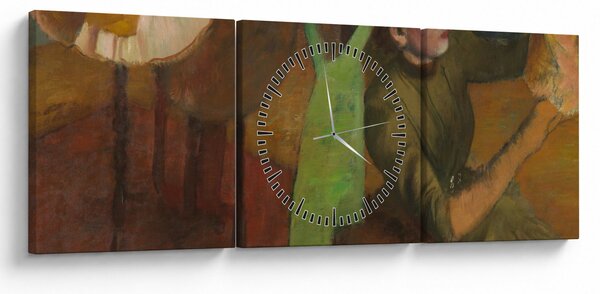 Obraz - Edgar Degas, The Millinery Shop, reprodukcje (z zegarem) (90x30 cm)