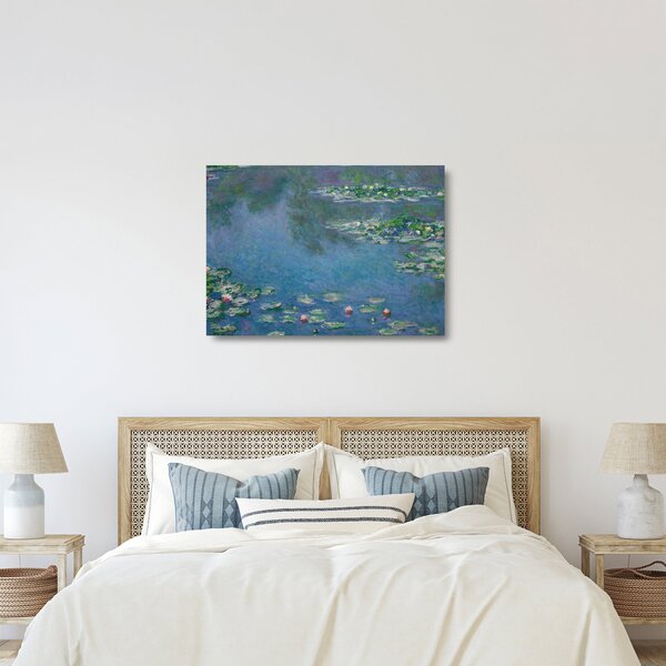 Obraz na szkle - Claude Monet, Water Lilies, reprodukcje (70x50 cm)