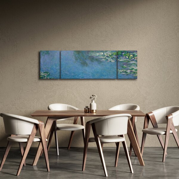 Obraz - Claude Monet, Water Lilies, reprodukcje (170x50 cm)