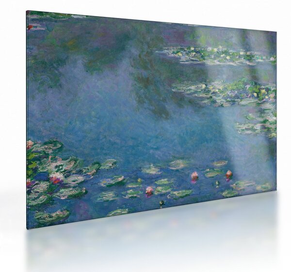Obraz na szkle - Claude Monet, Water Lilies, reprodukcje (70x50 cm)