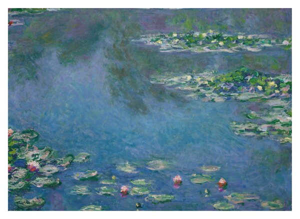 Obraz na szkle - Claude Monet, Water Lilies, reprodukcje (70x50 cm)