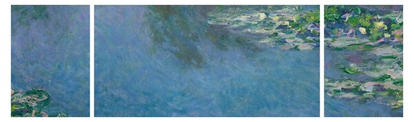 Obraz - Claude Monet, Water Lilies, reprodukcje (170x50 cm)