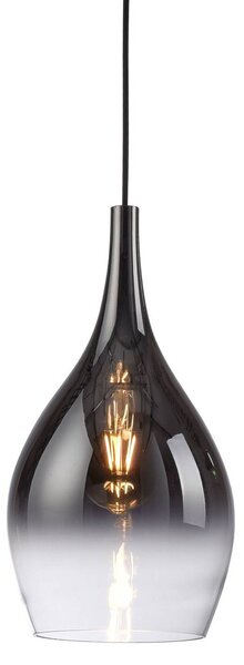 Paul Neuhaus Lampa wisząca Pilua, możliwość ściemniania, aluminiowy / szary / cynkowy, salon / jadalnia, szkło, nowoczesny