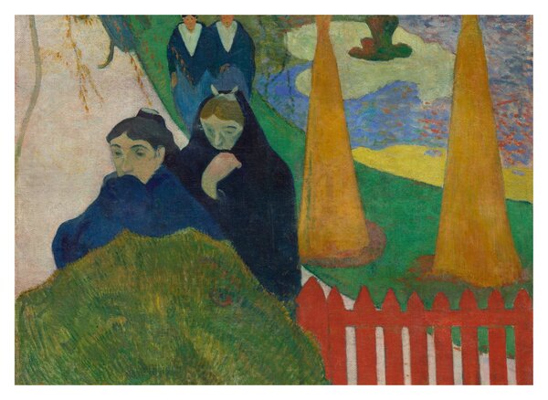 Obraz na szkle - Paul Gauguin, Arlésiennes (Mistral) , reprodukcje (70x50 cm)