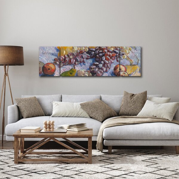 Obraz - Vincent van Gogh, Grapes, Lemons, Pears, and Apples, reprodukcje (170x50 cm)