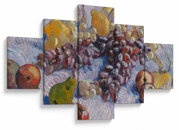 Obraz - Vincent van Gogh, Grapes, Lemons, Pears, and Apples, reprodukcje (125x70 cm)