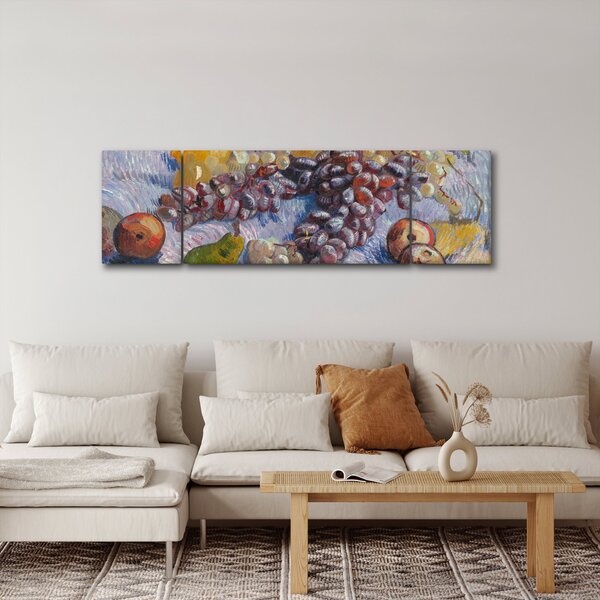 Obraz - Vincent van Gogh, Grapes, Lemons, Pears, and Apples, reprodukcje (170x50 cm)