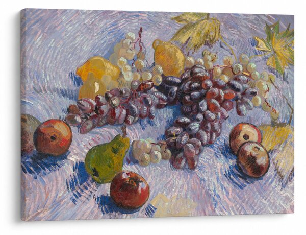 Obraz - Vincent van Gogh, Grapes, Lemons, Pears, and Apples, reprodukcje (70x50 cm)