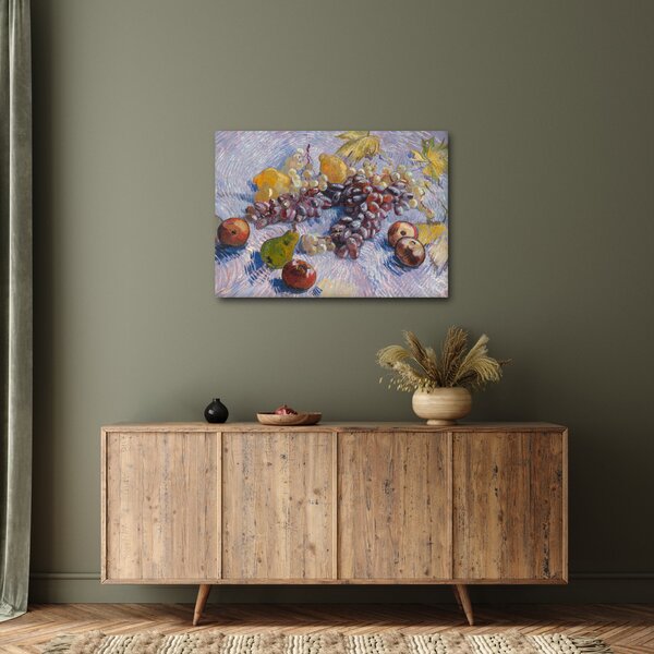 Obraz - Vincent van Gogh, Grapes, Lemons, Pears, and Apples, reprodukcje (70x50 cm)