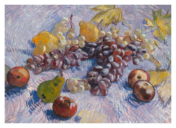 Obraz - Vincent van Gogh, Grapes, Lemons, Pears, and Apples, reprodukcje (70x50 cm)