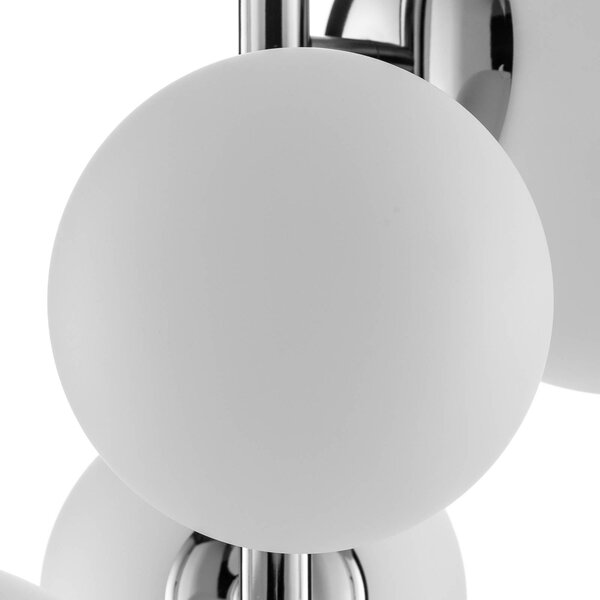 Lampa wisząca Dione ALDEX, możliwość ściemniania, chromowy / srebrny, salon / jadalnia, szkło, nowoczesny