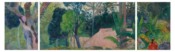 Obraz - Paul Gauguin, Te raau rahi (The Big Tree), reprodukcje (170x50 cm)