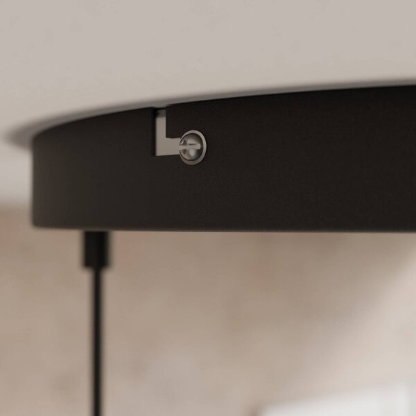 Lampa wisząca szklana Cubus TK Lighting, możliwość ściemniania, czarny, salon / jadalnia, szkło, nowoczesny