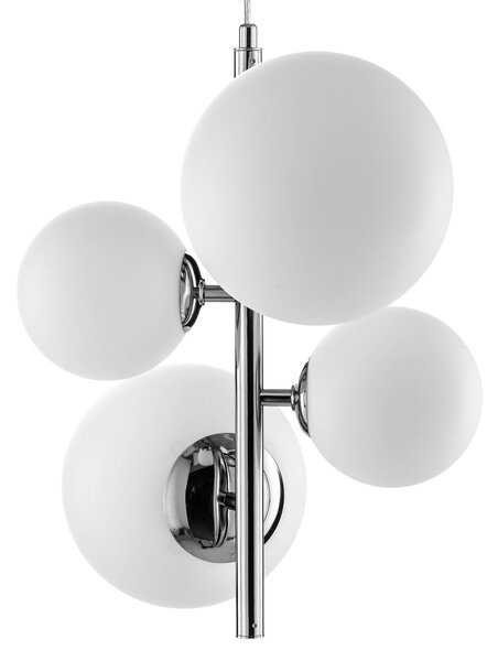 Lampa wisząca Dione ALDEX, możliwość ściemniania, chromowy / srebrny, salon / jadalnia, szkło, nowoczesny