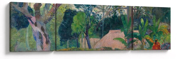 Obraz - Paul Gauguin, Te raau rahi (The Big Tree), reprodukcje (170x50 cm)