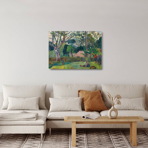 Obraz na szkle - Paul Gauguin, Te raau rahi (The Big Tree), reprodukcje (70x50 cm)