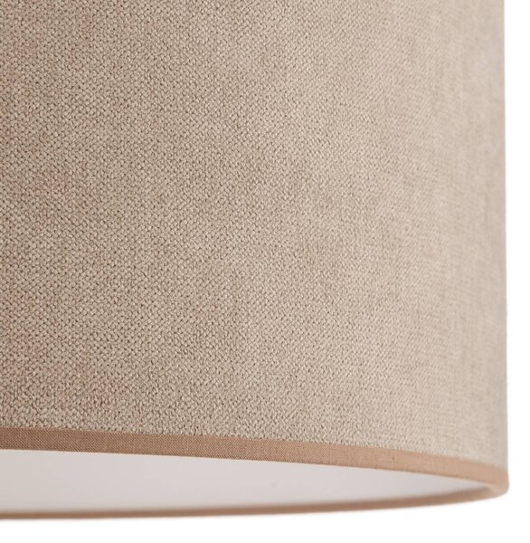 Lampa wisząca Bristol Duolla, możliwość ściemniania, kremowy / amber, salon / jadalnia, tkanina / materiał / jedwab