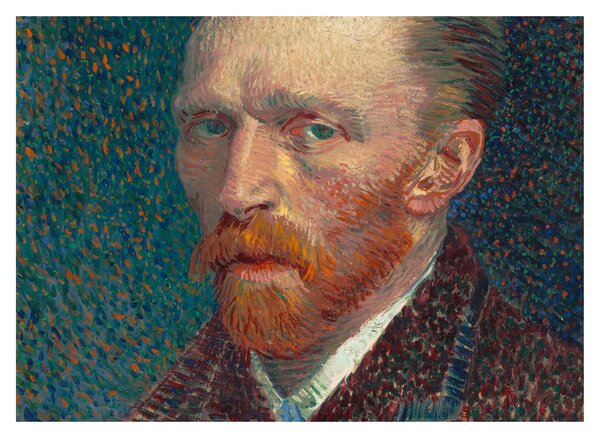 Obraz na szkle - Vincent van Gogh, Self-Portrait, reprodukcje (70x50 cm)