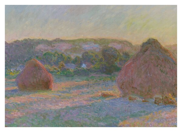 Obraz - Claude Monet, Stacks of Wheat (End of Summer) , reprodukcje (70x50 cm)
