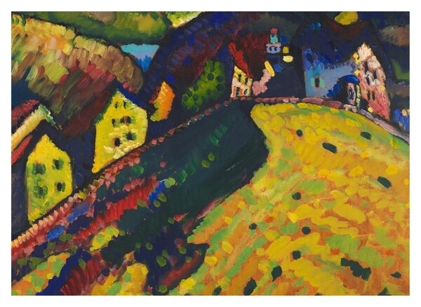Obraz - Vasily Kandinsky, Houses at Murnau, reprodukcje (70x50 cm)
