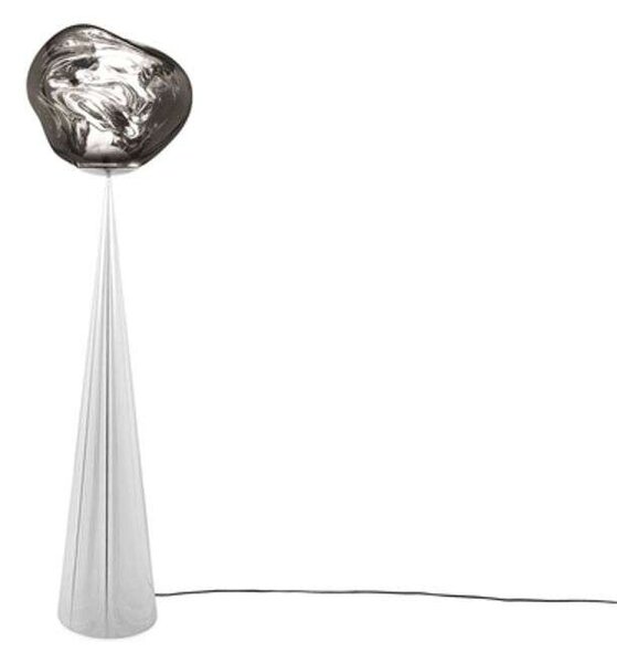 Tom Dixon - Melt Cone Fat Lampa Podłogowa Silver/Silver