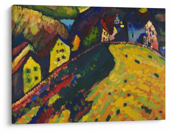 Obraz - Vasily Kandinsky, Houses at Murnau, reprodukcje (70x50 cm)