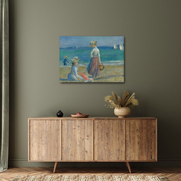 Obraz - Auguste Renoir, Figures on the Beach, reprodukcje (70x50 cm)