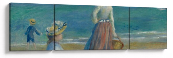 Obraz - Auguste Renoir, Figures on the Beach, reprodukcje (170x50 cm)