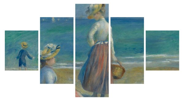 Obraz - Auguste Renoir, Figures on the Beach, reprodukcje (125x70 cm)