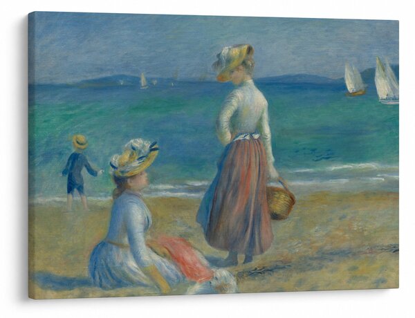 Obraz - Auguste Renoir, Figures on the Beach, reprodukcje (70x50 cm)