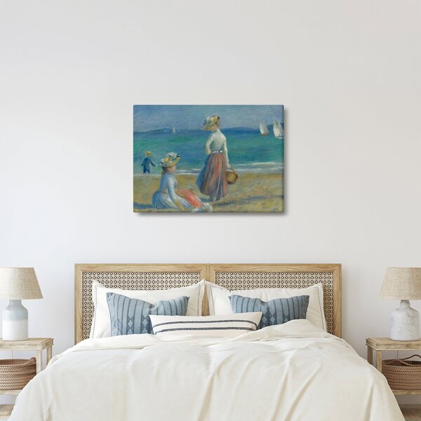 Obraz - Auguste Renoir, Figures on the Beach, reprodukcje (70x50 cm)