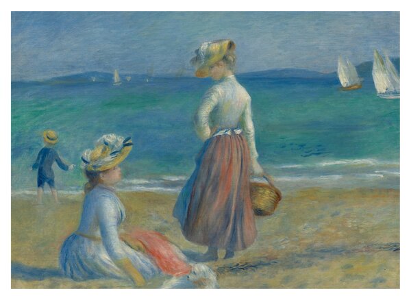 Obraz - Auguste Renoir, Figures on the Beach, reprodukcje (70x50 cm)