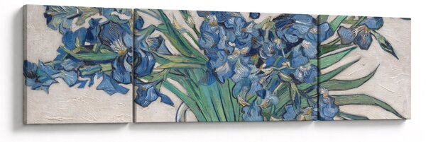 Obraz - Vincent van Gogh, Irises, reprodukcje (170x50 cm)