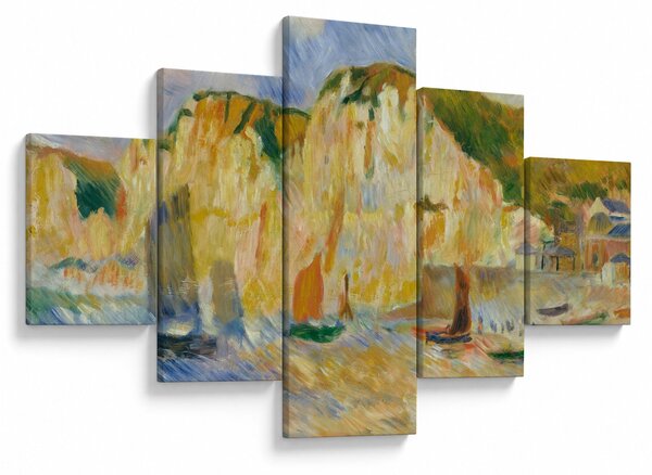 Obraz - Auguste Renoir, Sea and Cliffs, reprodukcje (125x70 cm)
