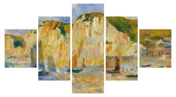 Obraz - Auguste Renoir, Sea and Cliffs, reprodukcje (125x70 cm)