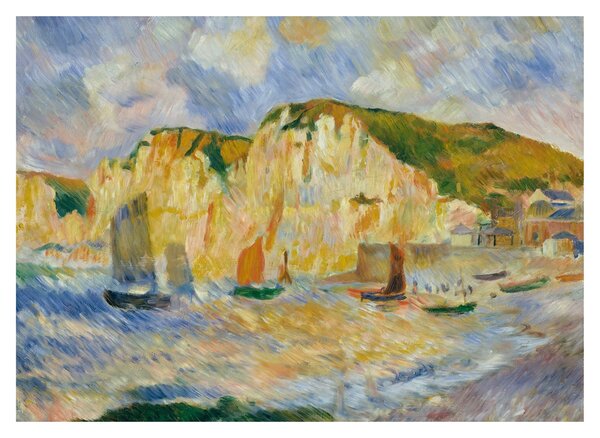 Obraz na szkle - Auguste Renoir, Sea and Cliffs, reprodukcje (70x50 cm)