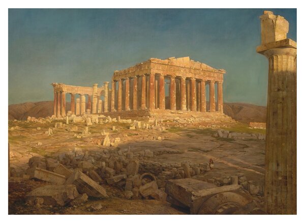 Obraz na szkle - Frederic Edwin Church, The Parthenon, reprodukcje (70x50 cm)