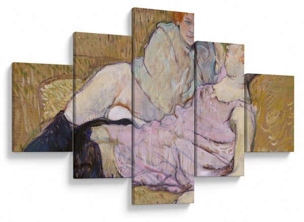 Obraz - Henri de Toulouse-Lautrec, The Sofa, reprodukcje (125x70 cm)