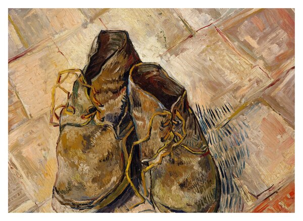 Obraz na szkle - Vincent van Gogh, Shoes, reprodukcje (70x50 cm)