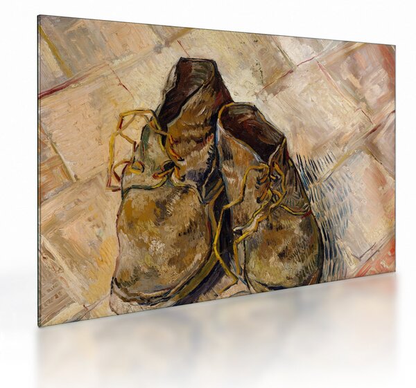 Obraz na szkle - Vincent van Gogh, Shoes, reprodukcje (70x50 cm)