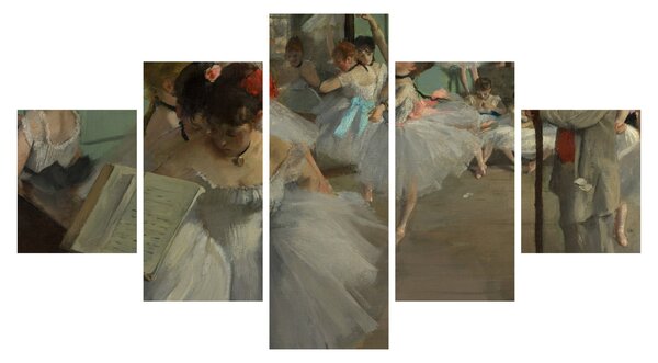 Obraz - Edgar Degas, The Dance Class, reprodukcje (125x70 cm)