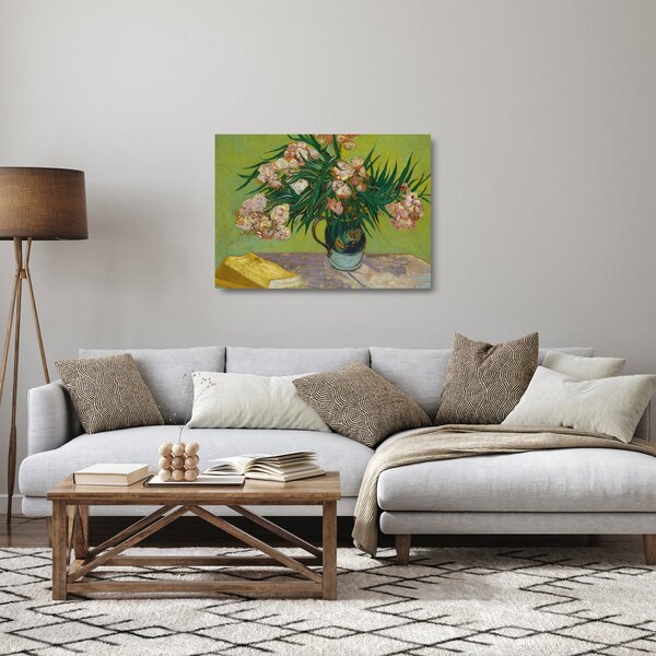 Obraz na szkle - Vincent van Gogh, Oleanders, reprodukcje (70x50 cm)
