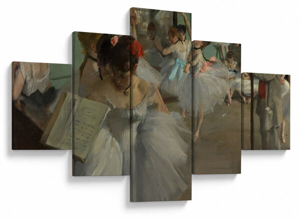 Obraz - Edgar Degas, The Dance Class, reprodukcje (125x70 cm)