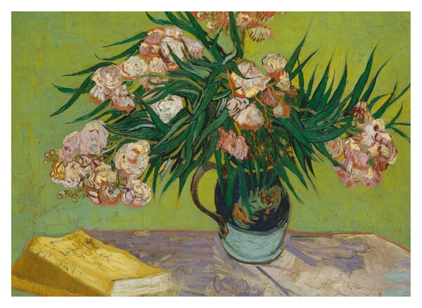 Obraz na szkle - Vincent van Gogh, Oleanders, reprodukcje (70x50 cm)