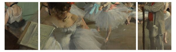 Obraz - Edgar Degas, The Dance Class, reprodukcje (170x50 cm)