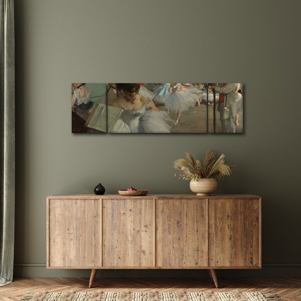 Obraz - Edgar Degas, The Dance Class, reprodukcje (170x50 cm)