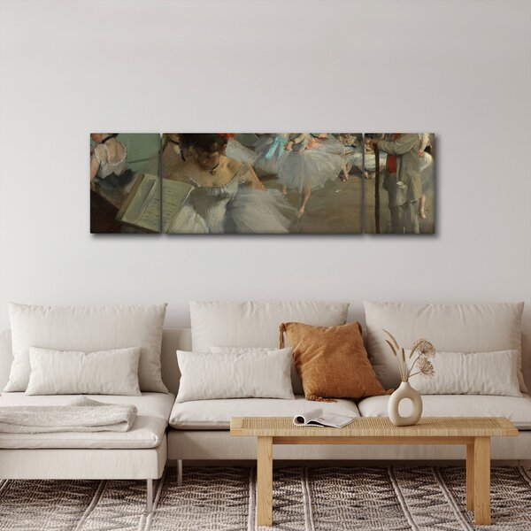 Obraz - Edgar Degas, The Dance Class, reprodukcje (170x50 cm)