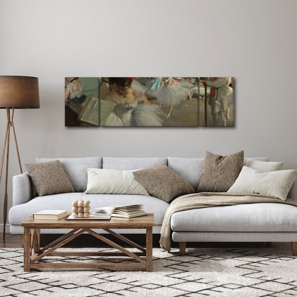 Obraz - Edgar Degas, The Dance Class, reprodukcje (170x50 cm)